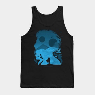 Paul Atreides on Arrakis, Double Exposure Minimalist Illustration Tank Top